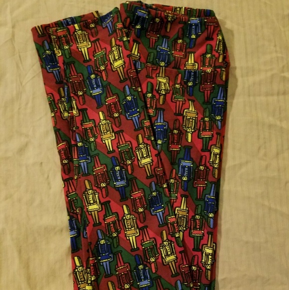 LuLaRoe OS leggings Christmas nutcrackers - Picture 1 of 3
